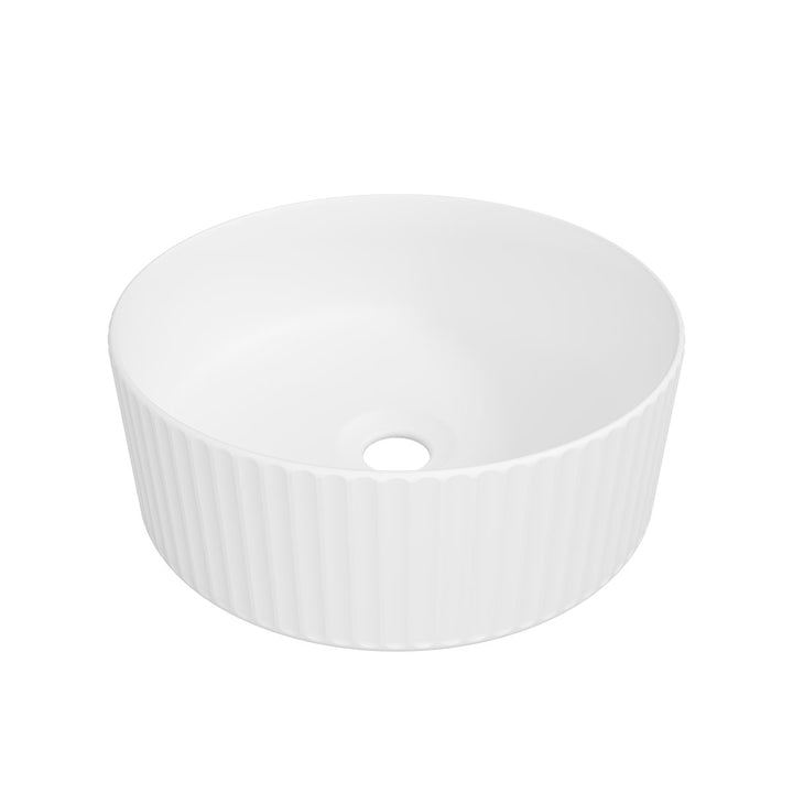 Allure Flute Basin 365mm - White Matte