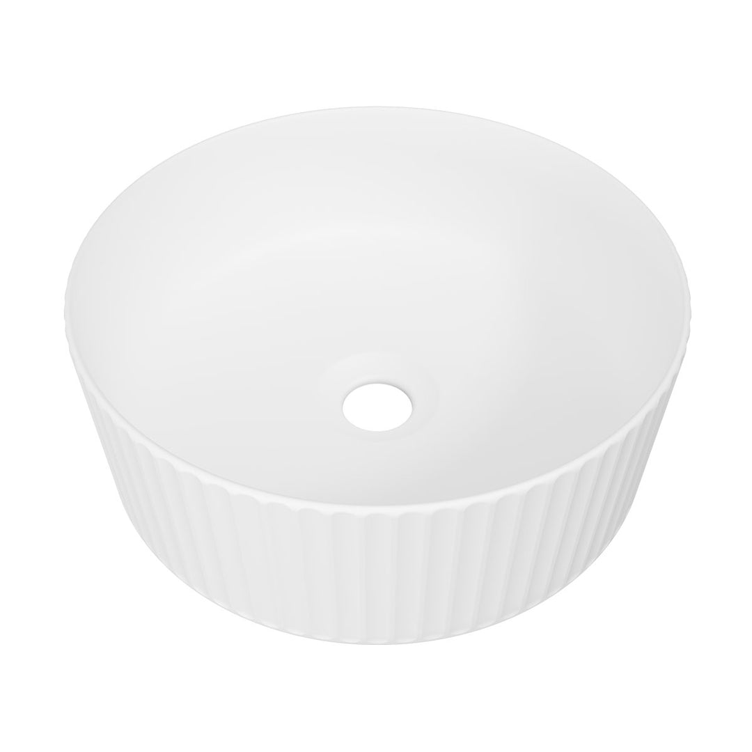 Allure Flute Basin 365mm - White Matte