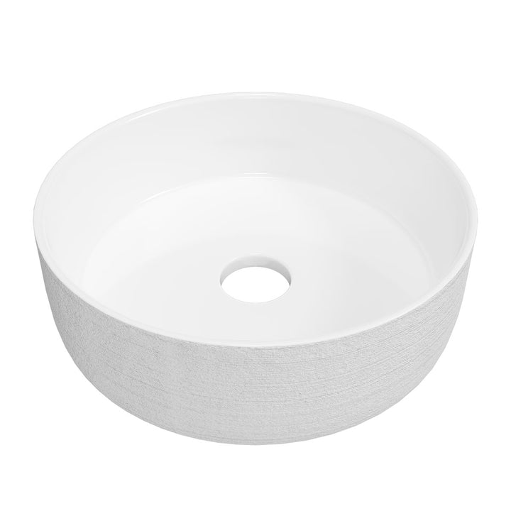 Allure Raked Basin 360mm - White Gloss