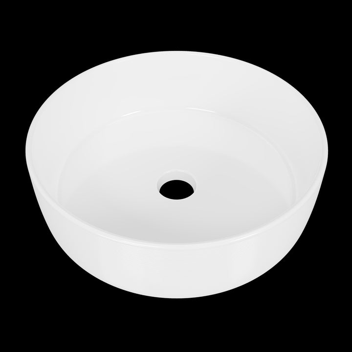 Allure Raked Basin 360mm White Gloss