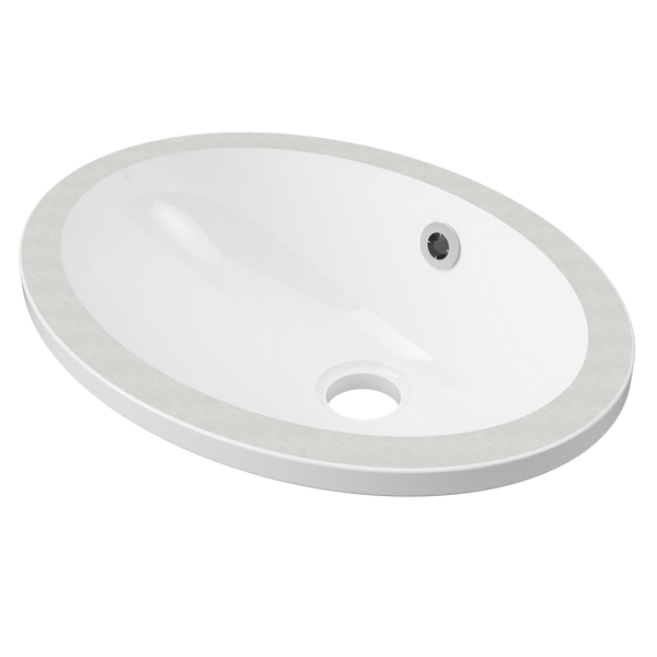 Amara Undermount Basin 450mm White Gloss