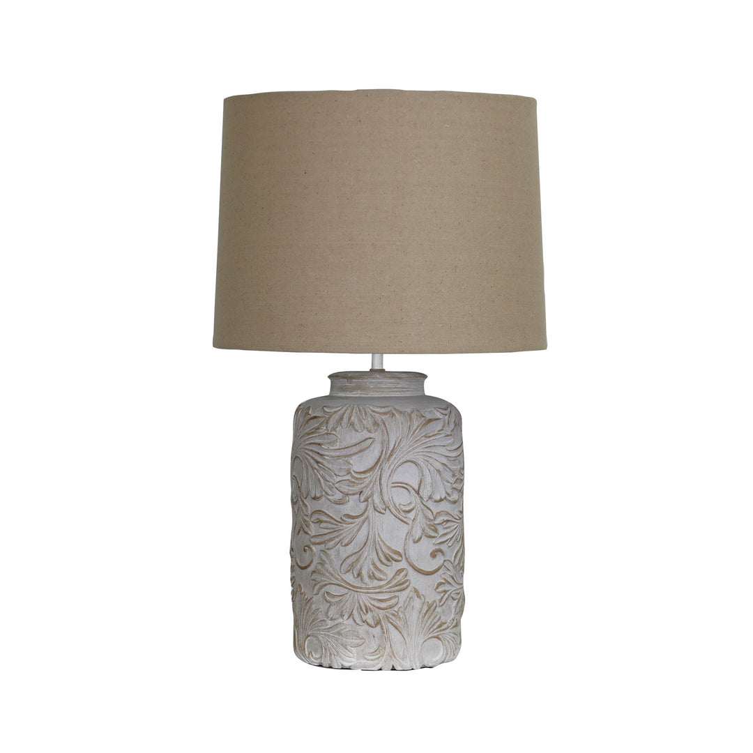 ANDORRA Romantic Embossed Floral Table Lamp