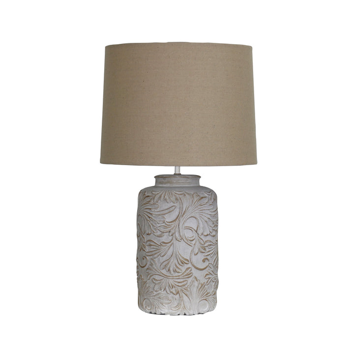 ANDORRA Romantic Embossed Floral Table Lamp