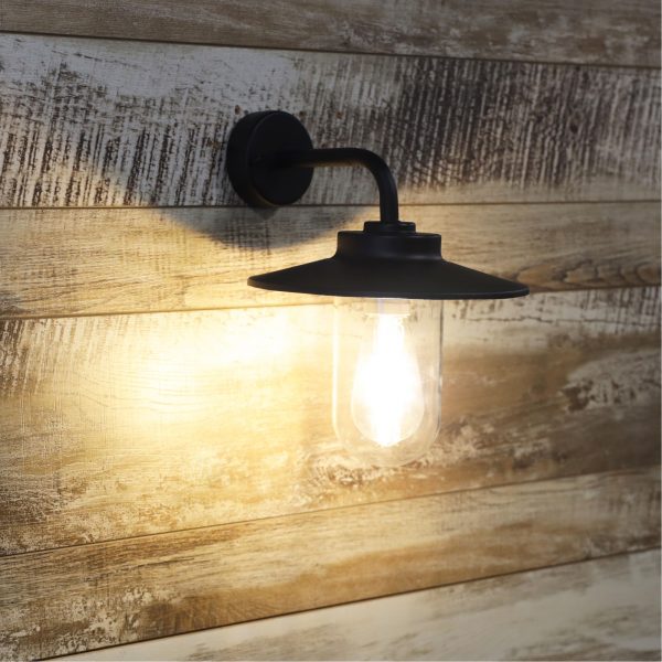 ANZIO Outdoor Wall Light – White and Black