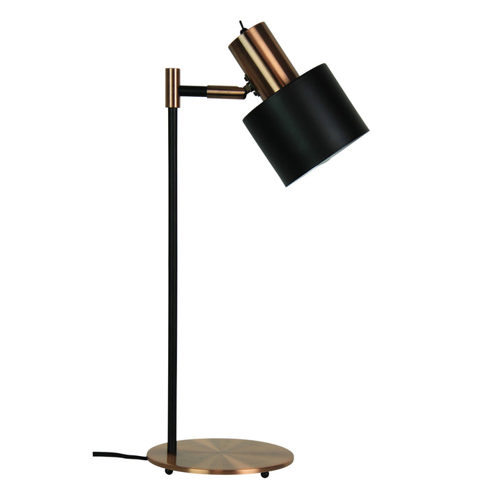 ARI Desk Lamp – Mid-Century Brushed Chrome & Copper