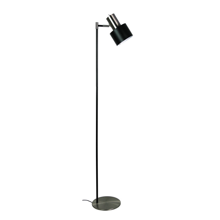 ARI Floor Lamp – Mid-Century Brushed Chrome & Copper