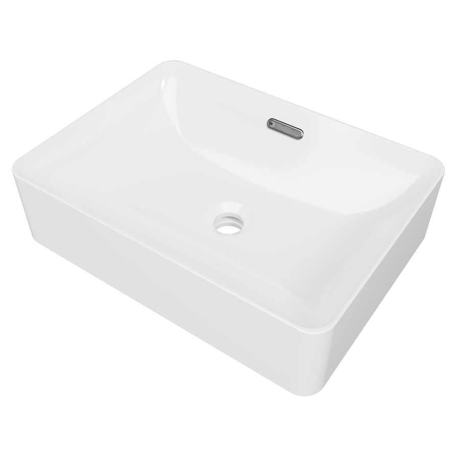 August Basin 500mm White Gloss