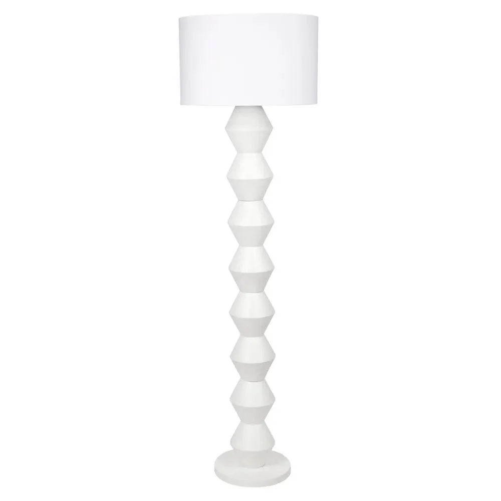 Abstract Floor Lamp in White