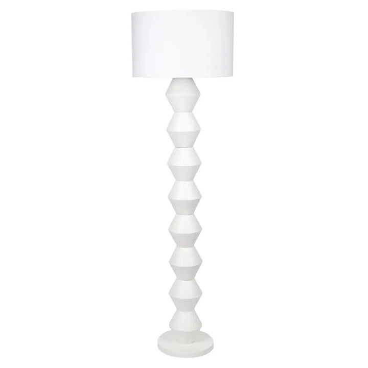 Abstract Floor Lamp in White