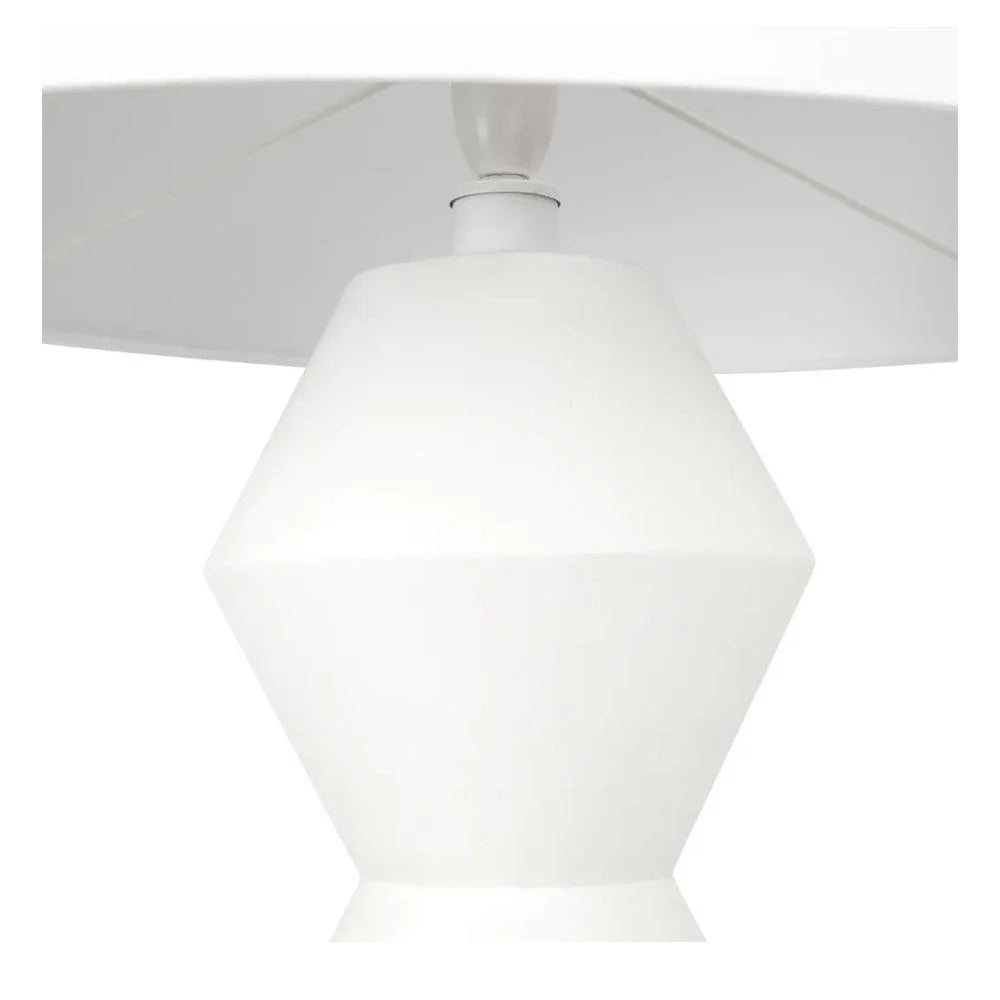 Abstract Floor Lamp in White