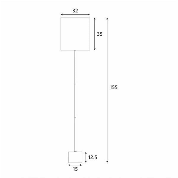 Adeline Modern Marble & Iron Floor Lamp