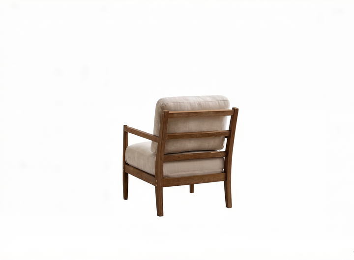 Alden Chair Liberty Chenille Beige Walnut