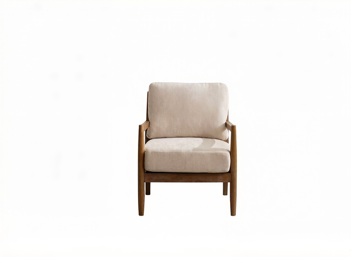 Alden Chair Liberty Chenille Beige Walnut