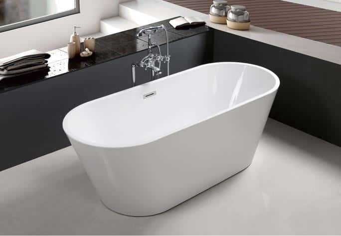 Allure Slim 1700 Freestanding Bath – Modern Elegance