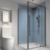 Alpine Shower Return Panel 120x200cm Black