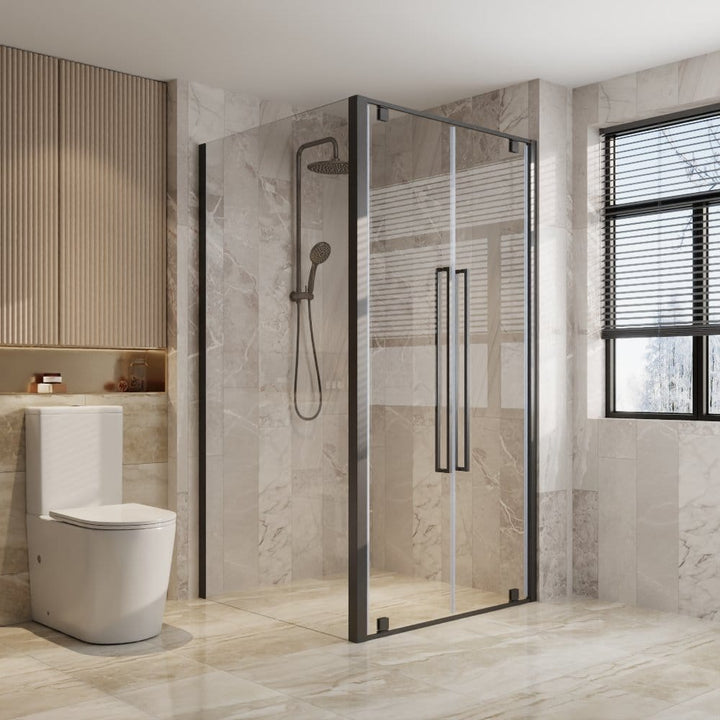 Alpine Shower Return Panel  90x200cm Silver