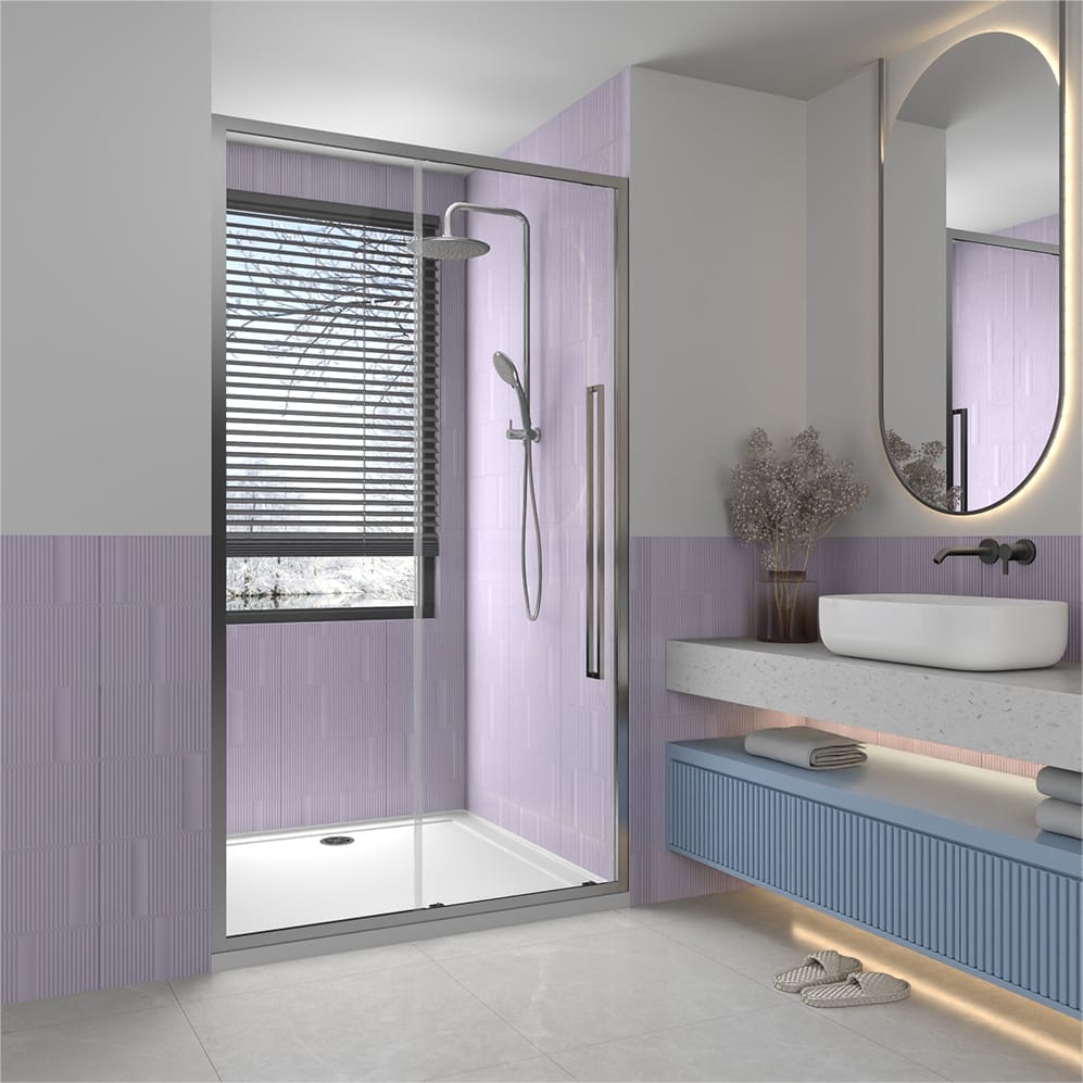 Alpine Sliding Shower Door 150x200cm Silver
