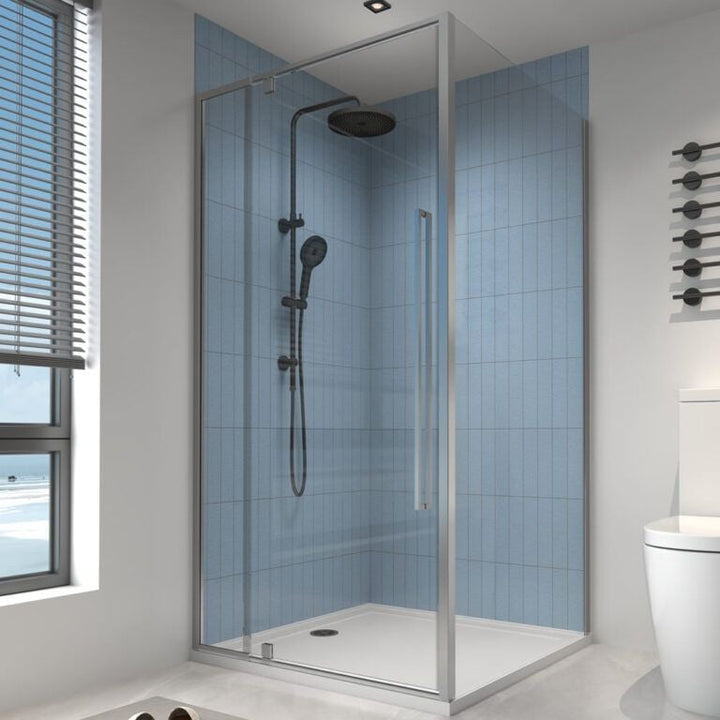 Alpine Shower Return Panel 100x200cm Silver