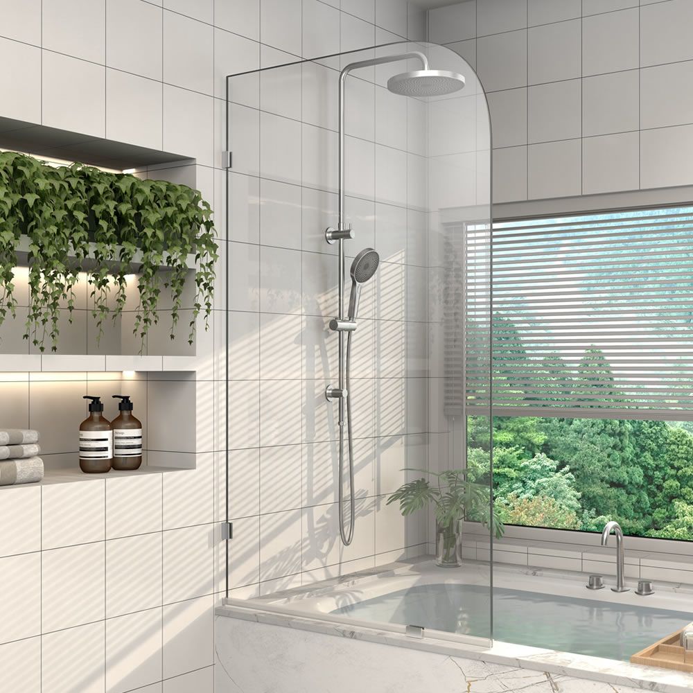 Alpine Fixed Curved Bath Screen