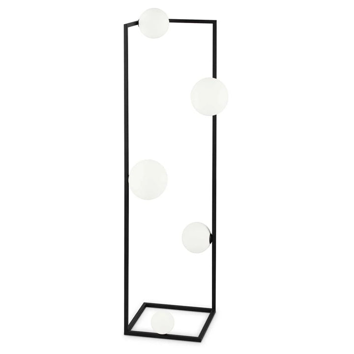 Angolo Floor Lamp – 5-Light in Black and Brass