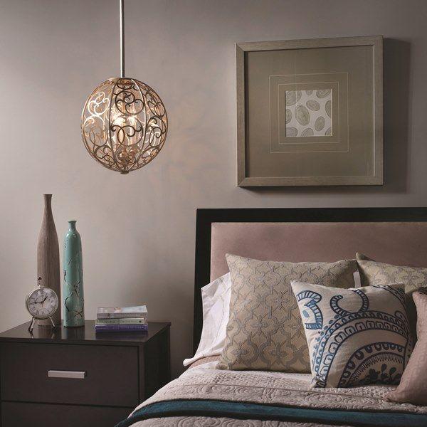 Arabesque Chandelier – 3Lt/4Lt in Silver Leaf Patina