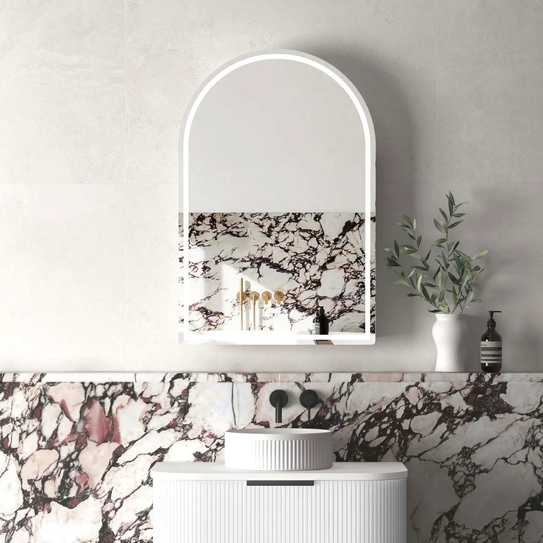 Archie 900x600 White LED Shaving Cabinet