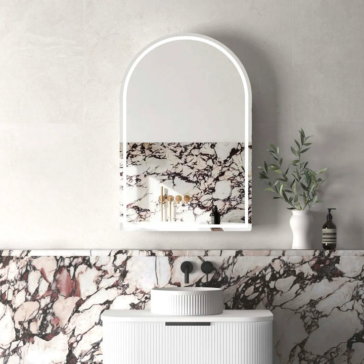Archie 900x600 White LED Shaving Cabinet