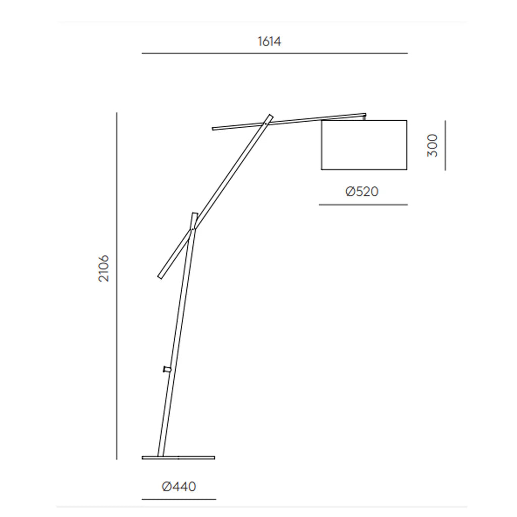 Ario Floor Lamp – Matt Black