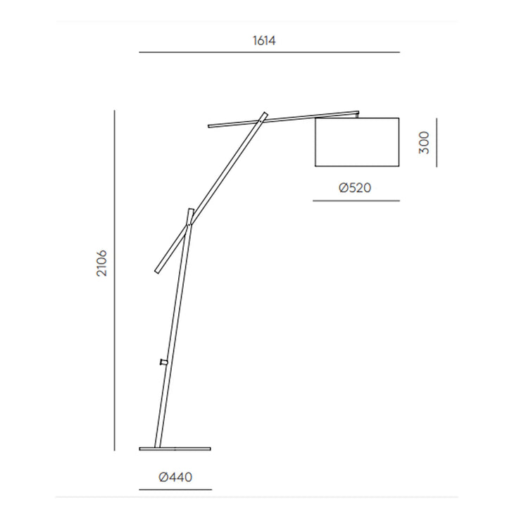 Ario Floor Lamp – Matt Black