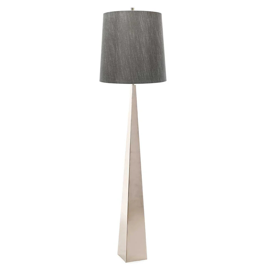 Ascent Floor Lamp – Black, Polished Nickel & White