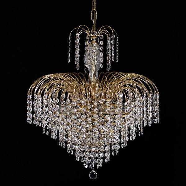 Asfour Crystal 7-Light Chandelier in Chrome or Gold