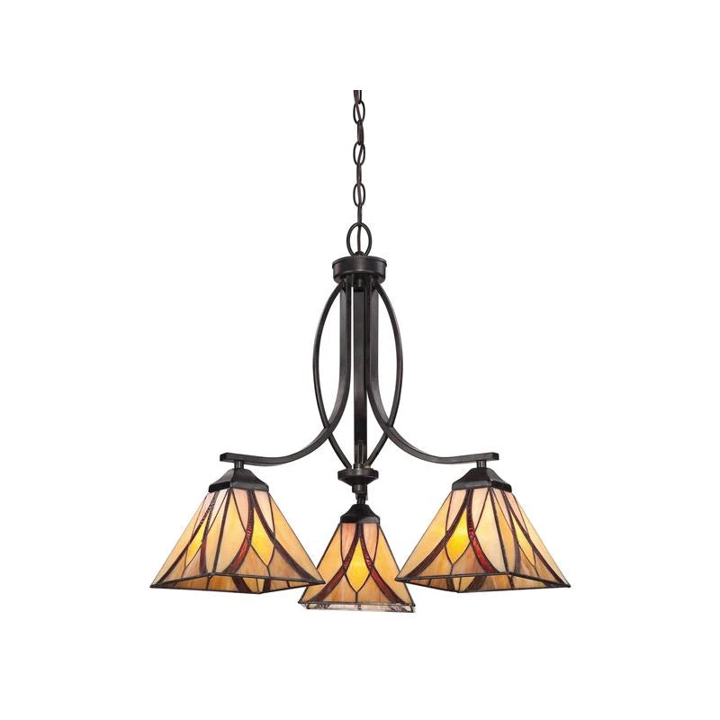 Asheville 3-Light Chandelier in Valiant Bronze