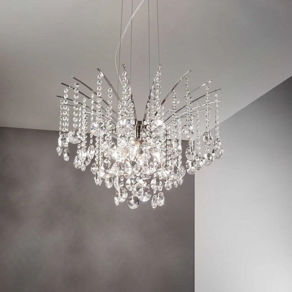 Audi-77 Chandelier 6Lt in Chrome