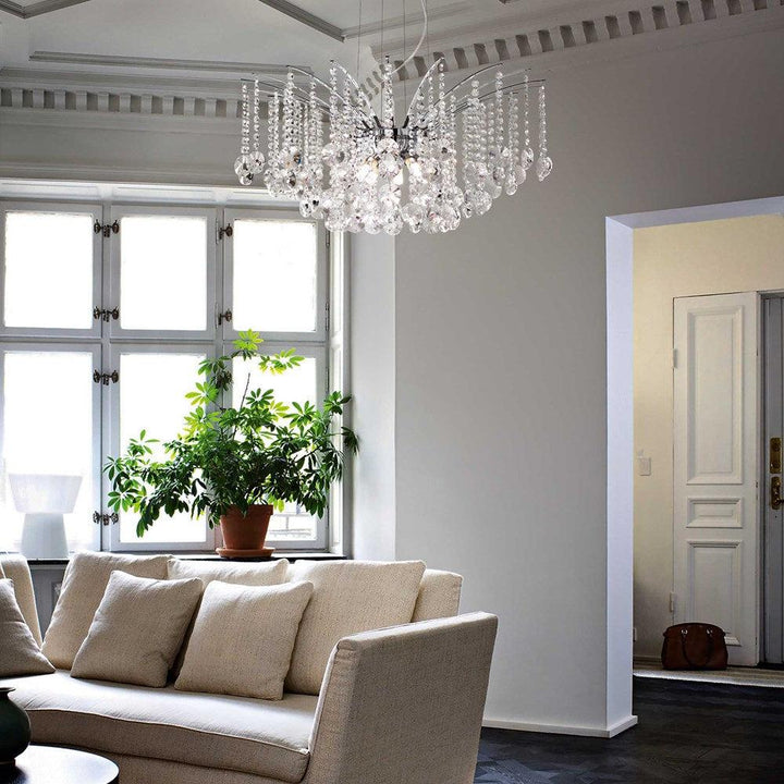 Audi-77 Chandelier 6Lt in Chrome
