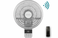 14" Avalon DC Wall Fan Matt Black, White MWFA350 Martec Lighting