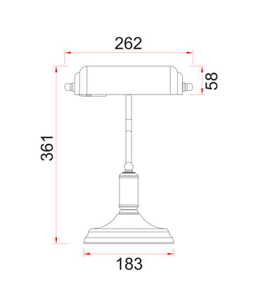 Banca Banker Lamp Matt Black, Matt White, Antique Brass BANCA-T CLA Lighting