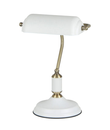 Banca Banker Lamp Matt Black, Matt White, Antique Brass BANCA-T CLA Lighting