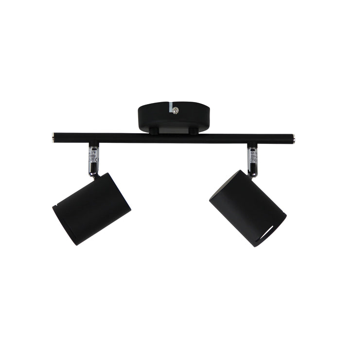 BARIL 2 Light LED-Ready Adjustable Spotlight - White & Black
