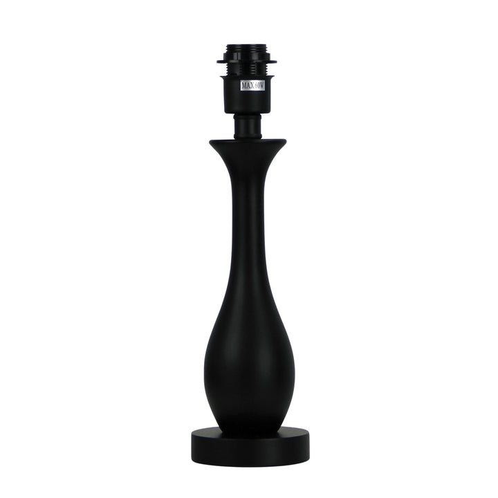 BARTON Table Lamp - Dark Timber Solid Timber Base E27