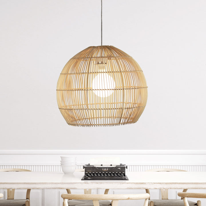 BATU 48 Natural Rattan Cane Pendant Shade