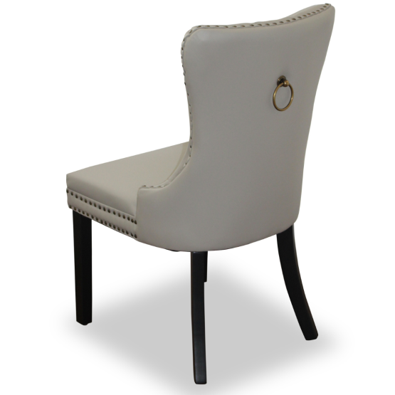Elena Chair Grey Faux Leather