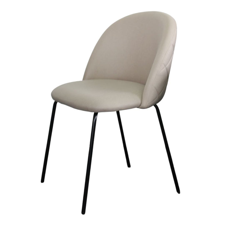 Fiore 7 Pce Dining Black Marble with Florin Technology Fabric Chairs for bathrooms and home - Pilbara Bathroom Warehouse