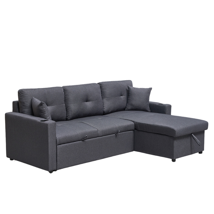 Ellie Sofa Bed Charcoal Fabric