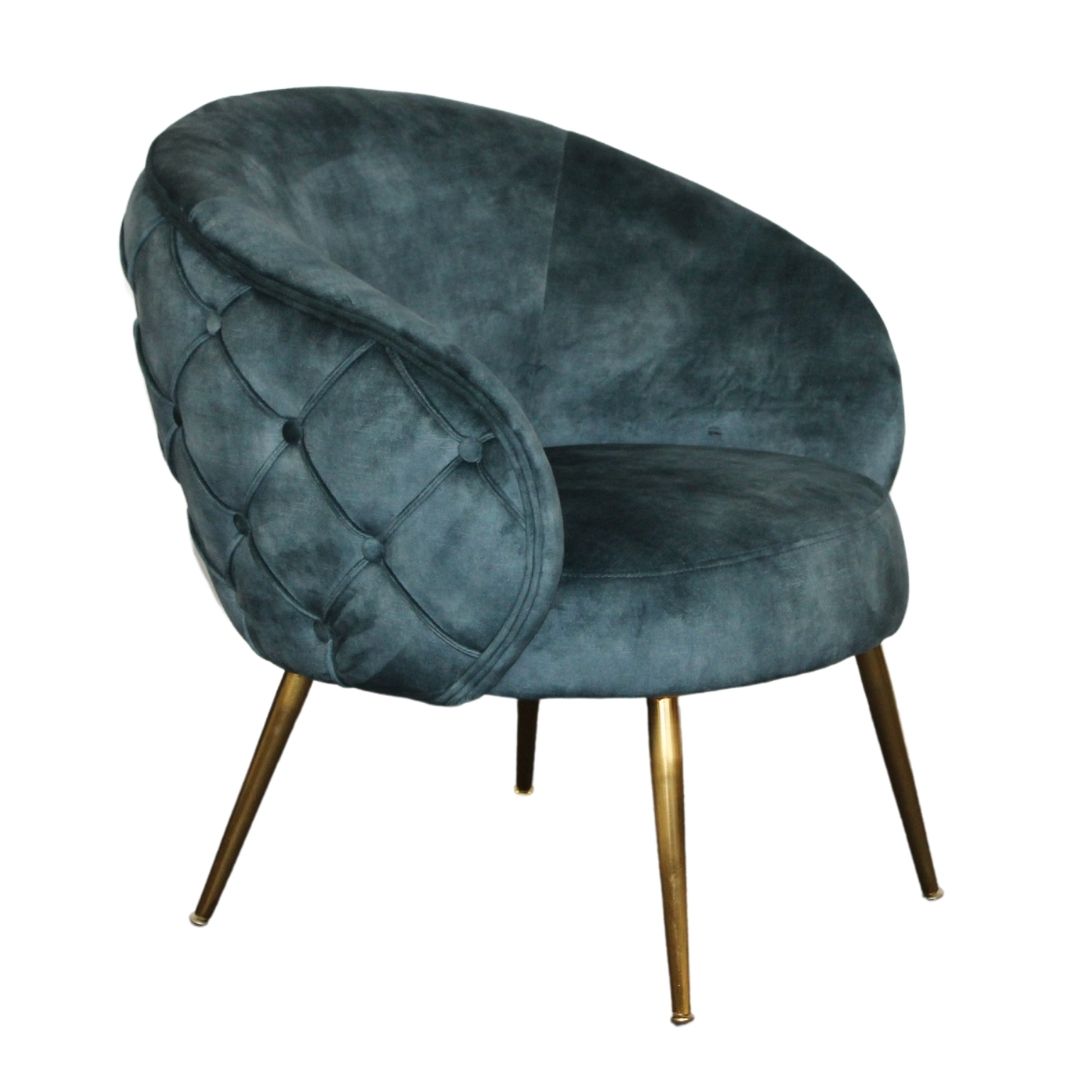York Accent Chair-Diamond Tufted