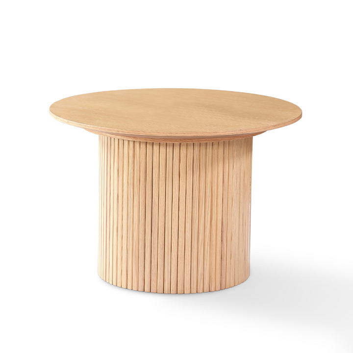 Miami Side Table -Light Oak|600 diameter x 400H