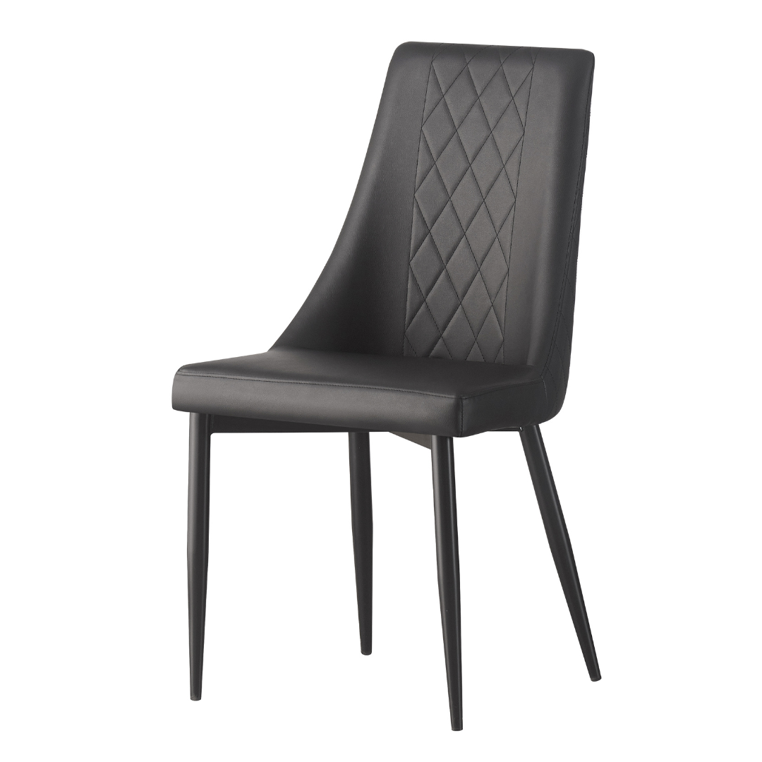 New! Magnus Chair Black Faux Leather