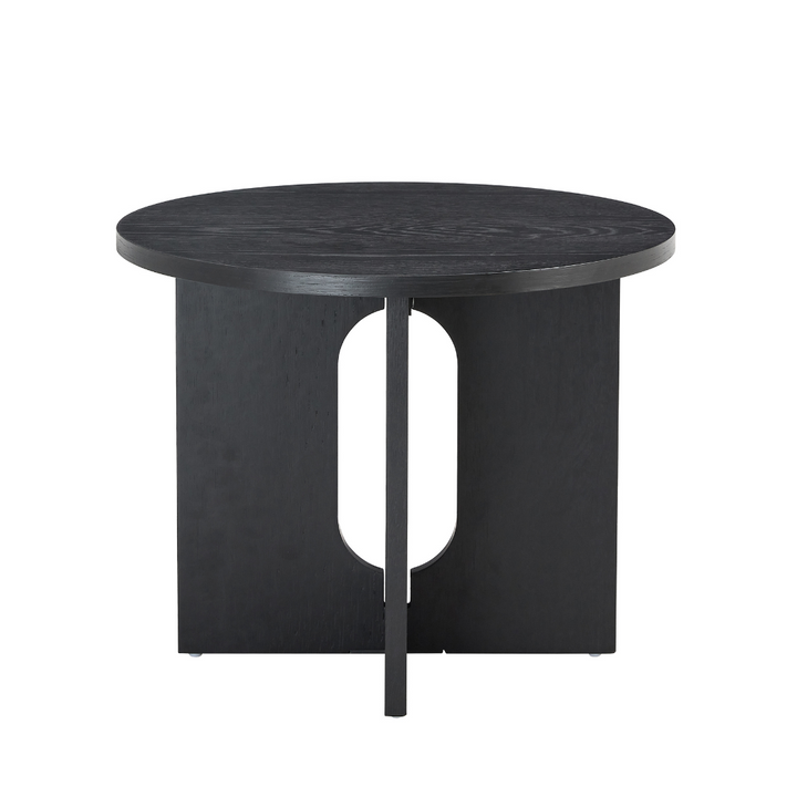 Soho Side Table, Round - Black Oak Veneer