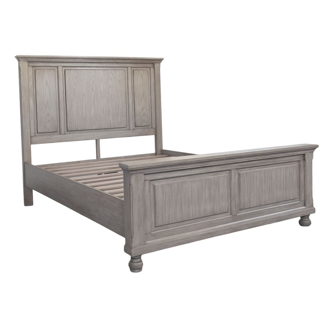 Pasadena King Bed - Grey Sonoma