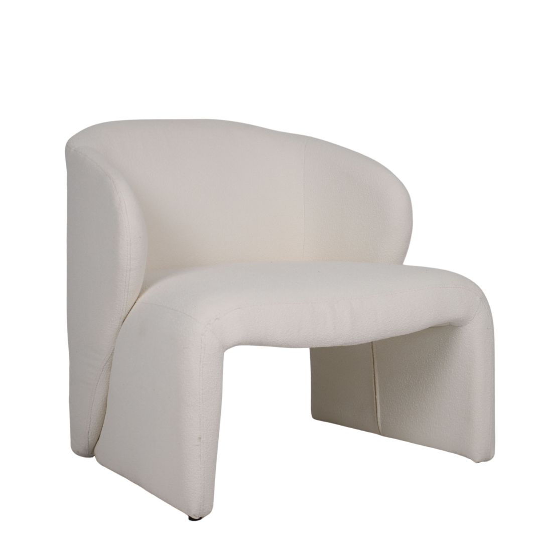 Belvedere Chair Antique White boucle