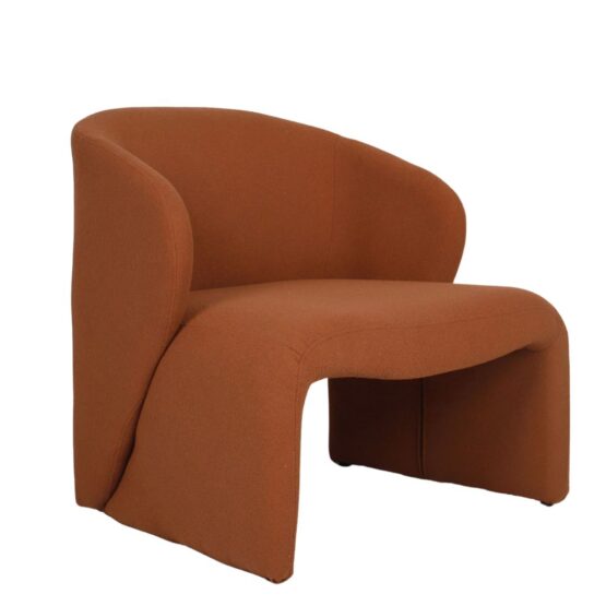 Belvedere Chair Rust boucle